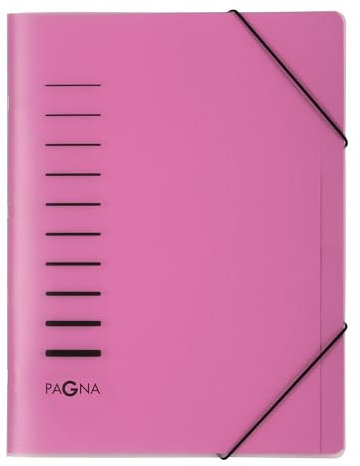 PAGNA 40056-34 Ordnungsmappe 6 Fächer dunkelrosa