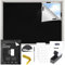 Store Occultant sans Percage 300x148 Cm,Rideau Occultant Fenetre Noir,Stores Intérieurs Rideau Occultant Velux Cuisine sans Percage,pour Chambre d'enfant,Puits De Lumière,Chambres,Voyages