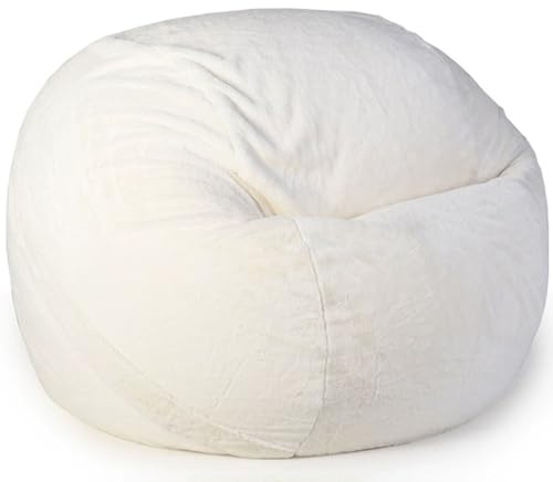 Fodera per poltrona a sacco senza imbottitura, fodera per poltrona a sacco gigante, fodera per divano letto a sacco lavabile in velluto PV per adulti, mobili per soggiorno e camera da letto, esterni
