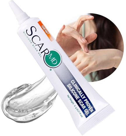 ScarMD Gel Silicone Cicatrici (6g) – Trattamento cicatrici da acne, chirurgia o smagliature. Con vitamina E e siliconi naturali. Riduce visibilmente i segni.