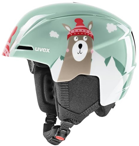 uvex viti - robuster, Leichter Skihelm optimaler Belüftung für Kinder - Jade lama - 46-50 cm
