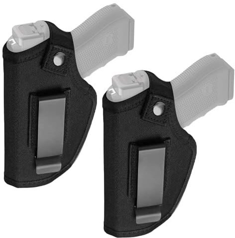 DGUSO Etui Pistolet 2 Pièces, Holster de Pistolet Dissimulé, Ambidextre, Noir