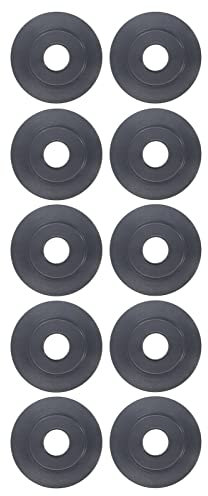 Replacement Blades for Pipe Cutter, 10 PCS Spare Wheels for Pipe Tube Cutters, 18mm OD 5mm ID 3.8mm Width, Manganese Steel Tubing Cutter Replacement Blades