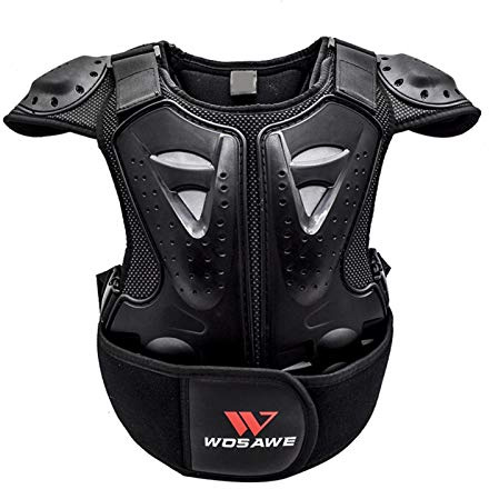 Gilet De Protection pour Enfant, Respirant Armure Protecteur Le Dos Et La Poitrine, Protection Moto Enfant, Protection Dorsale pour Vélo, Ski, Équitation, Planche À roulettes