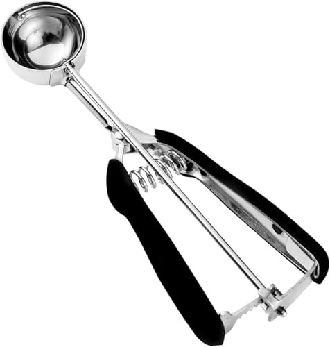 Cookie Scoop, Small Cookie Scoop 1.5 Tbsp, 18/8 Stainless Steel Cookie Dough Scooper with Trigger Release, Mini Ice Cream Scoop for Baking, Melon Baller, Meatball Scoop - 23 ml/0.8 oz