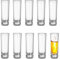 KPYZLBD Shot Glasses Set of 10, High Shots Glasses 5cl/50ML, Durable Heavy Glass, Party Accessories Glasses, Suitable for Various Alcoholic Beverage Glass Cups for Example Ouzo, Vodka, Tequila