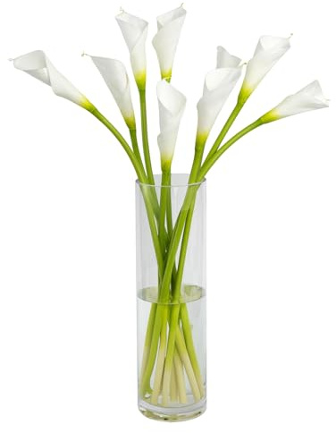 DuHouse 12pcs Large Calla Lily Artificial Flowers