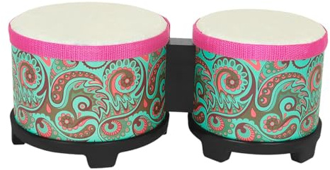 Bongo Drum Set da 12,7 cm e 15,2 cm, pratica grancassa per professionisti, bambini, blu