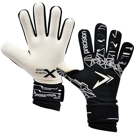 ​​Precision Fusion X Pro Lite Giga Professional Football Adult's Goalkeeper Gloves, Black, 9.5
