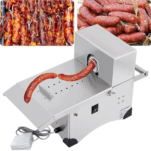 CYMYYDS Electric Sausage Knotting Machine, 200W Automatic Sausage Tying Machine, Commercial Sausage Linker Machine for Restaurant, Max Diameter 50m, Sausage Stuffer
