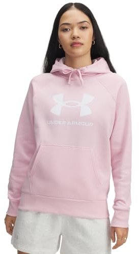 Under Armour Rival Fleece Big Logo Hoodie XL Pink
