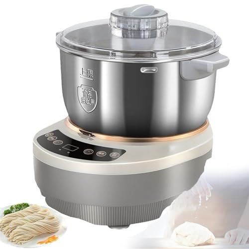 YLANMEI Macchina impastatrice con Funzione di fermentazione, impastatrice per Farina in Acciaio Inox 304, con Timer, capacità 5L/7L, Macchina impastatrice con Design Diviso,7L