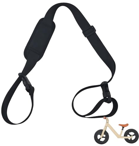Tragegurt für Laufräder | Robuster Schultergurt für Laufräder, Verstellbar und Bequem | Leicht und Praktisch für Kinder und Eltern | Universell Einsetzbar für Laufräder, Scooter und Fahrräder