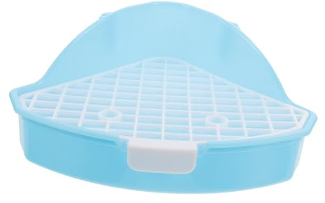 Milisten Orinal para Mascotas Triangular de Pequeño Bandeja para Conejos y Chinchillas para Uso Corners de Jaulas para Animales Pequeños