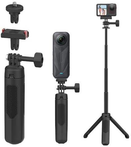 NEOSOU Ministativ 40 cm med magnetisk hållare för DJI Osmo Action 5 Pro 4 3 Osmo 360, förlängningsstång för selfiepinne med handtag för GoPro Insta 360 Ace Pro 2, X5, X4, X3 GO 3S