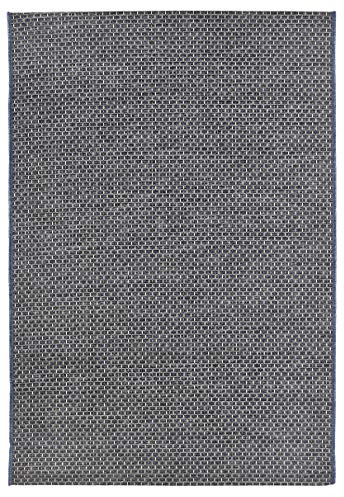 andiamo In- & Outdoor Teppich wetterfest und wasserdurchlässig Flachgewebe Kurzfloor 120 x 170 cm Grau-beige