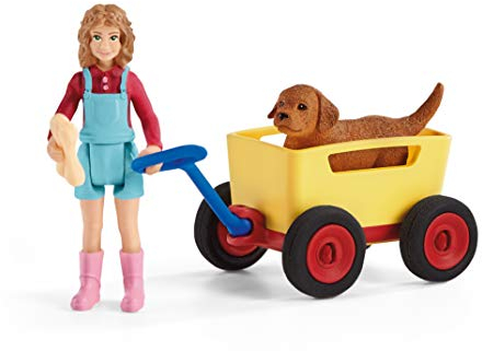 SCHLEICH 42543 Spielset - Bollerwagen-Ausflug (Farm World)