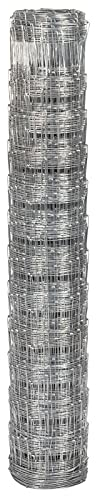 50m Wildzaun 125/13/15 Drahtzaun 125cm hoch verzinkt Knotengittergeflecht, Wildabwehr, Forstzaun, 2,0mm Draht, Weidezaun, Verbissschutz