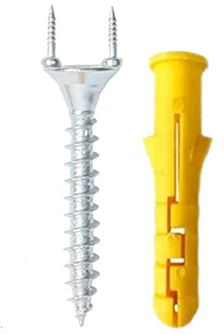 Uinfhyknd 50 Uds. de uñas sin costuras, tornillos de doble cabeza de madera maciza, sin costuras, clavos, línea de pie, tornillos especiales de seguridad para uñas