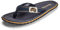 Gumbies Islander Flip-Flops | Unisex Classic Canvas Flip-Flops with Recycled Rubber Outsole & Cotton Footbed | Contoured, Lightweight & Everyday Comfortable | Classic Black | EU 50