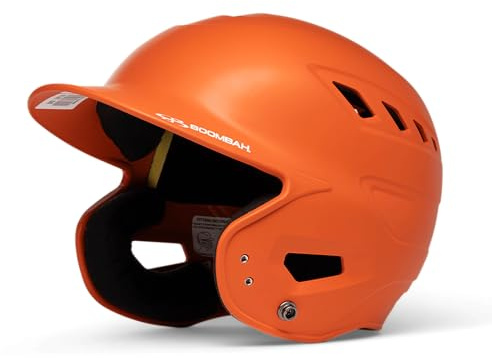 Boombah DEFCON Solid Matte Batting Helmet NOSCAE Orange - Size Senior 7 - 7 3/4