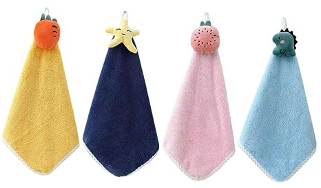 Garneck 4piezas Toallas De Mano De Vellón Unidades Toalla De Cocina para Limpieza Cómodas y Resistentes