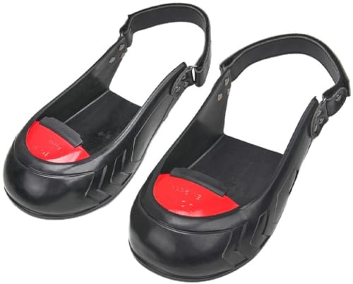 Lipfer Cubiertas De Punta De Acero para Zapatos Cubrezapatos De Seguridad Punteras De Acero Bota De Seguridad Anti-roturas Cubiertas De Zapatos con Punta De Aleación De Aluminio De Titanio con Correa