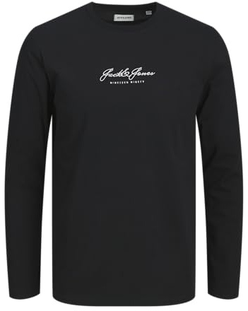 Jack & Jones Jacclyde Ls Tee, Noir, M