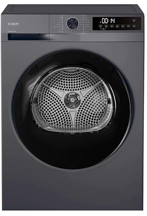 Candy Quick Pro Tumble Dryer, Heat Pump, 10kg, 1400 RPM, 15 Programmes, A++ Energy Rating, Rapid Cycles, Graphite, 59x60x85 cm - GD 10N1BR-80