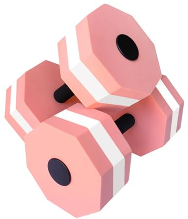 YIXANNX Manubri per Aerobica in Acqua da 2 pacchi/Lotto Rimanere in Forma e Attivi Acqua con Speciale bilanciere per Esercizi con bilanciere Acquatico Eva Eva, Rosa