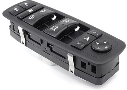 Alzacristalli Interruttore Per Jeep Per Grand Per Cherokee 2014-2016 68184803AC 68184803AB Pulsante Principale Di Alimentazione Interruttori A Pressione Luce Blu Interruttore Controllo Finestrino Auto