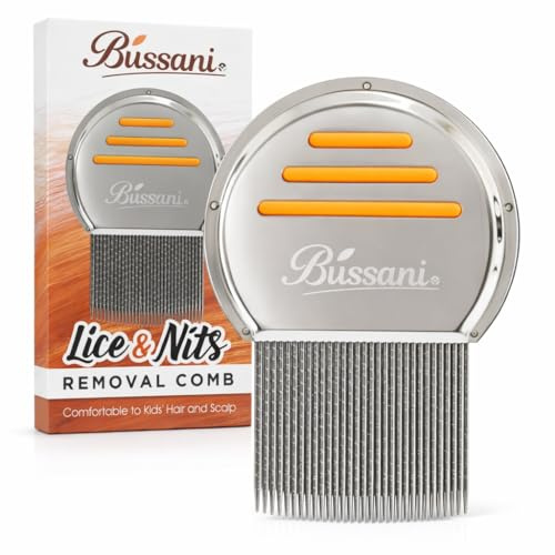 Bussani Lice Treatment | Lice Comb | Peine para Piojos y Liendres para Niñas | Psoriasis Comb | Lice Combs for Thick Hair | Nit Comb | Lice Comb for Kids