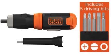 BLACK+DECKER Cordless Screwdriver, Alkaline (BCF601AA)