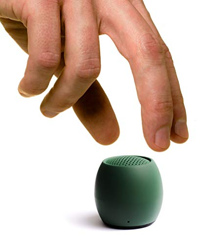 Boompods Zero Mini Bluetooth Speaker - Small Portable Speakers, IPX6 Waterproof, 5hr Playtime, Wireless Travel Speaker with Microphone & Dual Pairing, for Bathroom Shower, Outdoor & iPhone, Green