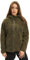 Brandit TEDDYFLEECE JACKE MIT KAPUZE DAMEN WINTERJACKE JAGD OUTDOOR FLEECEJACKE, Größe:XS, Farbe:Woodland