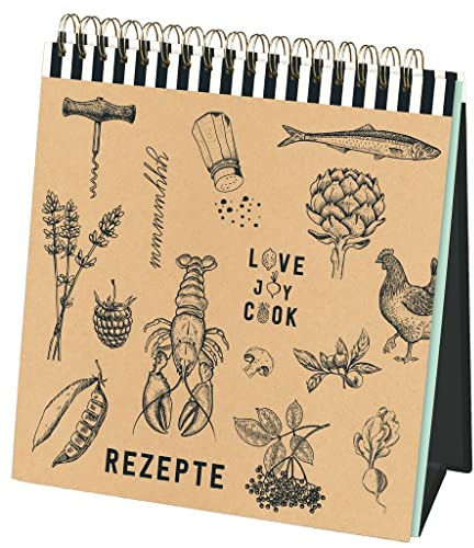moses. Grand présentoir de recettes Soul Food, Cook & Style - Livre de recettes à poser avec 40 pochettes transparentes pour feuilles de recettes - Calendrier saisonnier - Livre de cuisine individuel