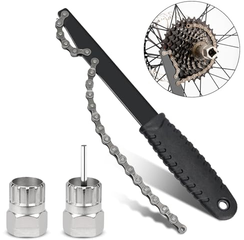 GVPOELR Kettenpeitsche, 3 stück Fahrrad Kettenpeitsche, Ritzelabnehmer Cassette Lockring Tool, Zahnkranzabzieher,Kassetten Abzieher Set,für Fach Kassette und Schraubkranz