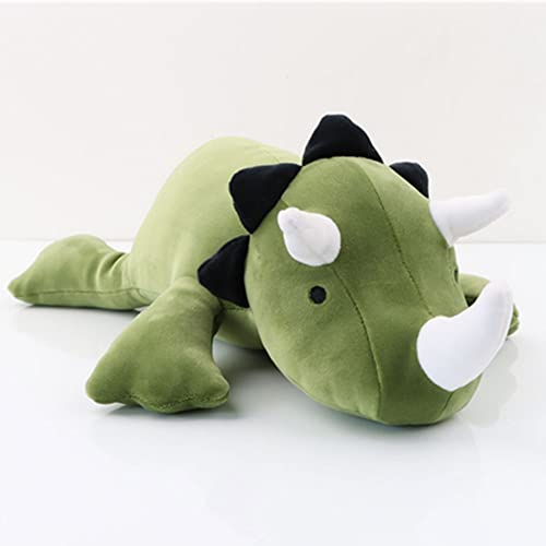 UDaca 60 cm Gewichtetes Dinosaurier-Plüschtier, Gewichtetes Dinosaurier-Plüschkissen, Niedliche Dinosaurier-Kuscheltierpuppe, Beruhigendes Stofftier Für Kinderfans, Dinosaurier-Plüschfigur, Spielzeu