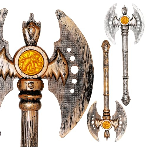 Toyland® 41 cm (16) Jouet de Hache de Guerre métallique réaliste - Accessoires de Costume de Jeu de rôle Thor et Viking - Jeu de Simulation - 1 Choisi au Hasard