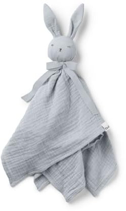 Elodie Details Schnuffeltuch, Schmusedecke, Baby Blinkie Schmusetuch aus 100% Öko-Tex & Bio-Baumwolle - Extraweicher & Waschbar - Kuscheltuch Schlaftier für Babys & Kleinkinder - Sunrise Blue
