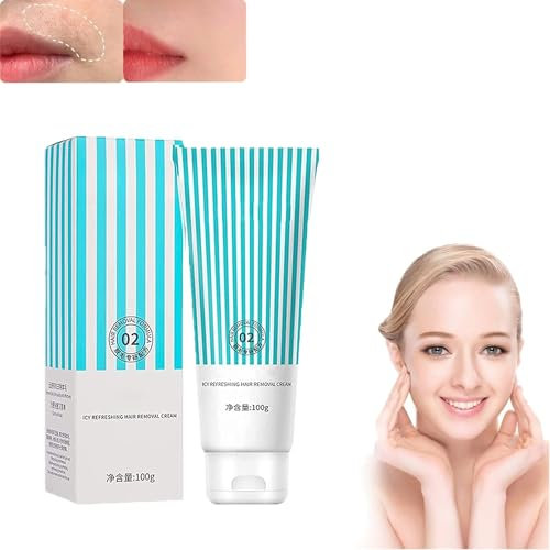 Pfirsichflaum-Haarentfernungscreme für Oberlippe und Kinn, Entfernung für Frauen für Gesichtsschnurrbart, Pfirsichflaum-Haarentfernungscreme, für Frauen, Gesichtsschnurrbart, Lippenhaar, feines Haar