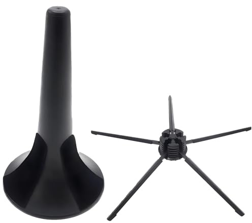 Jvjggag Soporte para trompeta, soporte de trompeta de 5 patas, soporte portátil para trompeta, soporte para instrumentos musicales, soporte estable para trompeta para músicos profesionales portátil de
