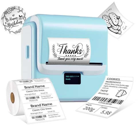 ORGSTA T003 imprimante Thermique Etiqueteuse Etiquette Autocollantes