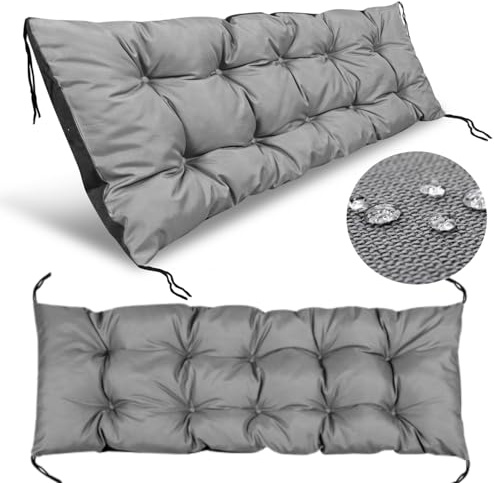 GARDEN KING ROYAL REST cuscino per seduta con nastri, cuscino per panca da giardino e mobili in pallet, cuscino per seduta trapuntato per pallet