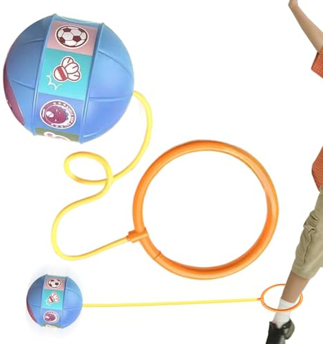 Boule de saut à la cheville, anneau de saut lumineux avec lumière LED pour cheville | Jeux de plein air pour garçons adultes fêtes anniversaire jardin parc cour