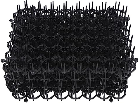 Fafeims Kattavskräckande Matta, 12 St PP Plast Spike Indoor Outdoor Scat Mat för Katter Hundar för Att Skydda Växter Möbler Soffa Bil