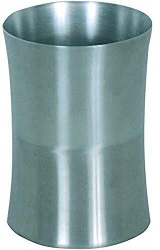 MSV 140329 Bicchiere per spazzolino da Denti Miami in Acciaio Inox, Argento, 30 x 20 x 15 cm