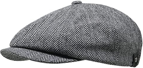 WEROR Herren Schiebermütze Flatcap Mütze Cap WEROR-324.1 (60-61, Grau)