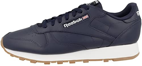 Reebok Homme Classic Leather Baskets, Vector Navy/FTWR White Rubber Gum-03, 39 EU