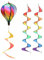 Girandole a Spirale, Mongolfiera a Vento, Mulino a Vento a Spirale Colorato, Mongolfiera Resistente alle intemperie, Ai Raggi UV, Girandola a Vento Colorate Arcobaleno per Giardino, Feste, Cortile
